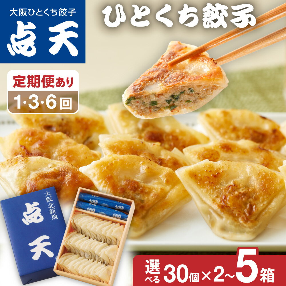 【ふるさと納税】【京阪百貨店厳選】点天 ひとくち餃子 30個入り 北新地 大阪名物 1977年創業 ニラ ピリッと カリッと 香ばしい チルド お酒のおとも 一口サイズ 生餃子 大阪市 大阪府 送料無料