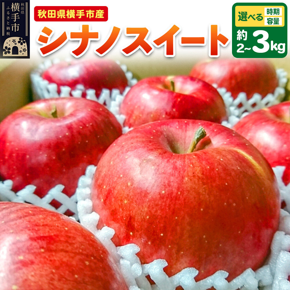 【ふるさと納税】【先行受付】りんご シナノスイート【選べる容量 約2kg／約3kg・お届け時期 10月／3月】 [先行予約 りんご シナノスイート 林檎 アップル 赤 果実 果物 フルーツ 美味 おいしい]