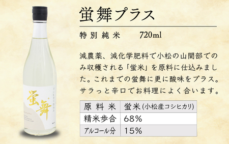 日本酒 蛍舞プラス 特別純米（720ｍｌ×6本） 日本酒
