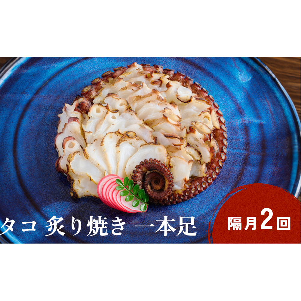 活タコ 炙り焼き 一本足 定期便 隔月 2回 タコ たこ 直火焼き おかず おつまみ 贈答用