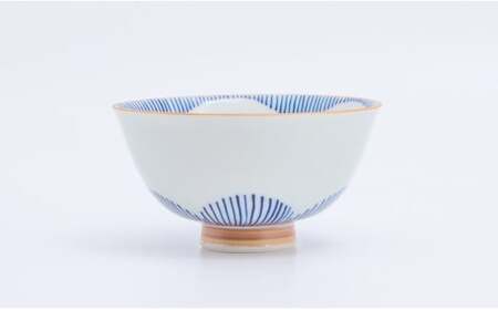 有田焼 シンプルな花柄のお茶碗 ペアセット【まるぶん】食器 器 うつわ 磁器 陶磁器 和食器 茶碗 茶わん ごはん茶碗 夫婦茶碗 2個 セット ペア 花木賊 青 赤 シンプル かわいい ギフト 手描き