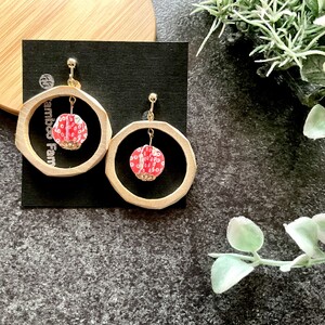 兵庫県産天然竹 アクセサリー 竹とまり（イヤリング）【兵庫県 高砂市】