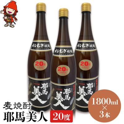 ふるさと納税 中津市 麦焼酎　耶馬美人20度　1,800ml×3