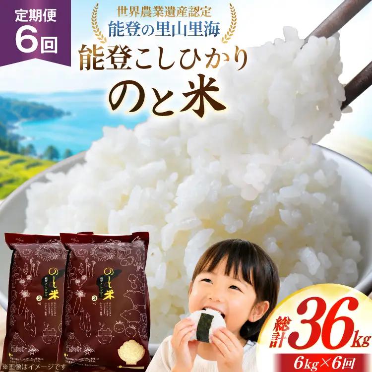 米 令和8年 のと米 能登こしひかり 6kg 6回 定期便