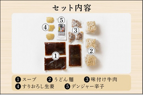『博多名物　元祖肉肉うどん』冷凍肉肉うどん5食入り