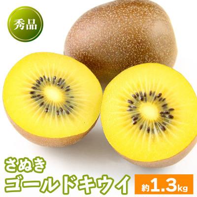ふるさと納税 丸亀市 キウイフルーツ さぬきゴールド 約1.3kg 冷蔵 香川県 丸亀市　発送:10月中旬〜