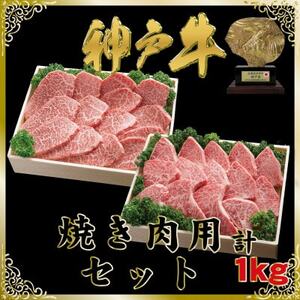 神戸牛(神戸ビーフ)焼肉セット 計1Kg SOYS5 【2026年4月より順次発送】【配送不可地域：離島】【1687009】