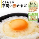 【ふるさと納税】くらもちの農場から平飼いたまご 赤玉子 新鮮 赤玉 定期便 高級 平飼い 健康 飼育 国産 鶏 鳥 鶏卵 卵 たまご タマゴ お菓子 朝食 生卵 卵かけごはん 459 たまご 60個 6パック 定期便 6カ月 計360個 小分け 新鮮 赤 玉子 卵 タマゴ くらもちの農場 平飼い