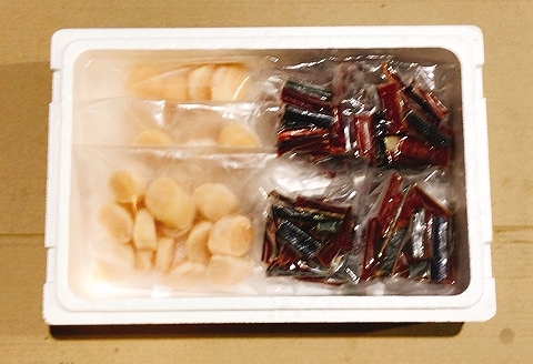 お刺身ほたて貝柱300g×3P＆鮭とば100g×8P F-09040