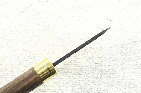 土佐鍛　豆山遊鉈80(真鍮ツバ輪) 土佐オリジナル白鋼