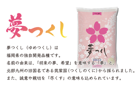 【先行予約】数量限定〈令和7年産〉福岡県産夢つくし10kg [MY002-1] 米都らいす【福岡県須恵町】米 新米