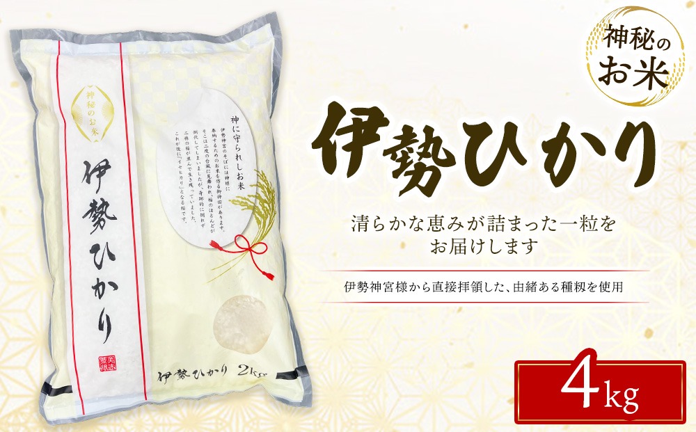 令和7年度産 伊勢ひかり 精米4kg | 白米 栃木 鹿沼市直送
