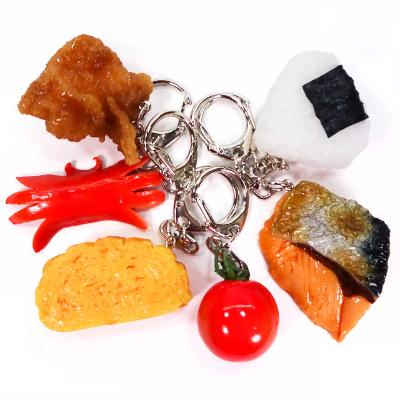 ふるさと納税 弥富市 食品サンプルキーホルダー お弁当のおかず6個セット