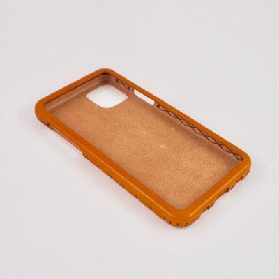 ふるさと納税 七尾市 【iPhone11用】本革ケース/キャメル/ハンドメイド