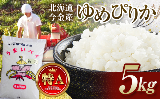 今金産 ゆめぴりか 5kg 北海道 今金町産 米 白米 米俵 F21W-343