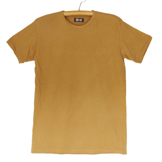 【ふるさと納税】熊野番茶染め　Tシャツ　金茶色（チタン媒染）（Lサイズ）