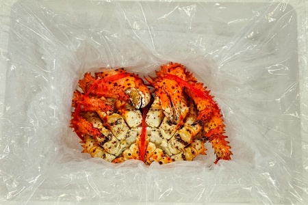 [12月10日決済分まで年内配送]【北海道根室産】ボイル冷凍花咲ガニ姿800g前後×1尾 C-66024