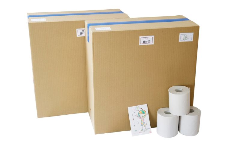 トイレットペーパーダブル100個包装なし【障がい者支援の返礼品】（50個入り×2箱） 雑貨 日用品 生活支援 サポート 
