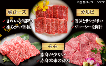【ブランド牛・しまね和牛】焼肉3種セット(肩ロース・カルビ・モモ) 各200g 島根県松江市/Do corporation株式会社（しまね和牛）[ALFU017]