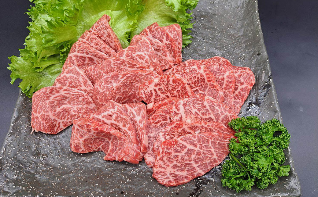 
熊本県産 A5等級 黒毛和牛 和王 ウデ・モモ 焼肉用 約400g
