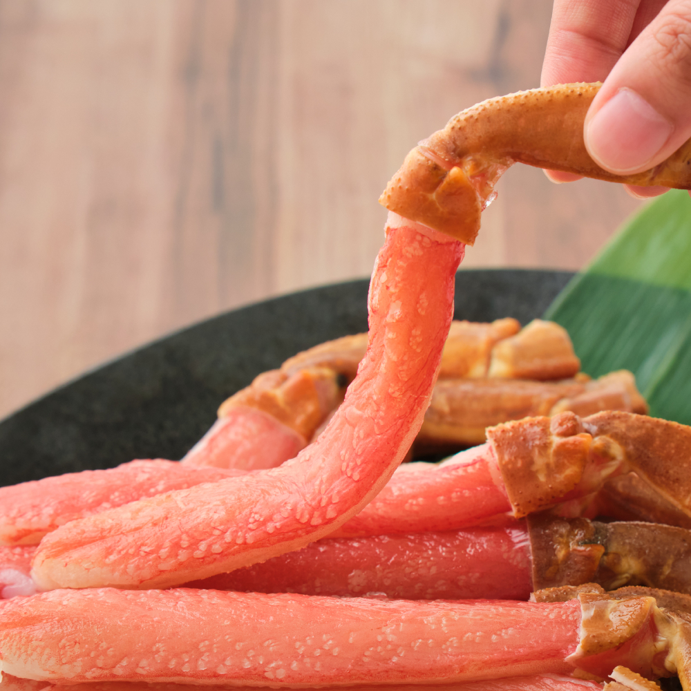 13-306 【生食可】特大・生ずわいがに脚ポーション500ｇ