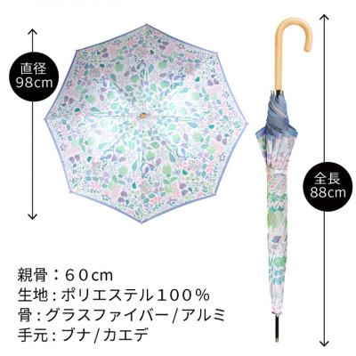 ふるさと納税 西桂町 婦人長傘 StigL. ハーバリウム(ライトブルー) 槙田商店の職人が作る上品な日本製晴雨兼用婦人傘 |  | 03