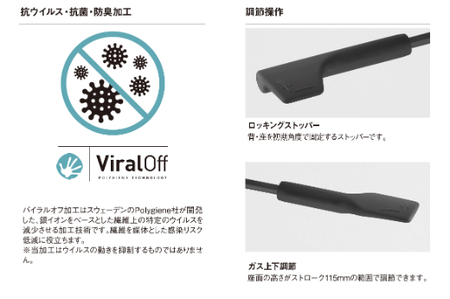 イトーキ『トルテＵ』5本脚 抵抗付ウレタン双輪キャスタータイプ フレーム：ブラック（KJ-320CFM-T1B1F）【EI064SM】