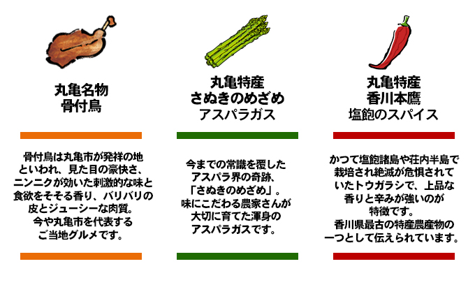 骨付鳥とアスパラガスのスパイスカレー　ご当地カレー