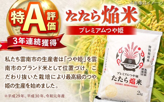 米 新米 プレミアムつや姫たたら焔米 定期便 白米 精米 小分け