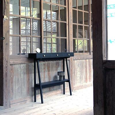 ふるさと納税 大川市 お部屋を素敵な空間に演出する【PAUSE コンソールハイ スミイロ】職人MADE大川家具『境木工』 |  | 02