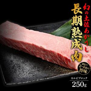 エイジング工法 熟成肉 土佐あかうし 特選カルビ ブロック 約250g (冷凍) 【株式会社LATERAL】 [ATAY049]