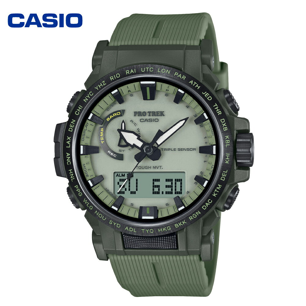 【ふるさと納税】【CASIO】腕時計 PROTREK PRW-61LD-3JF 時計 ウォッチ カシオ CASIO PRO TREK プロトレック メンズ 男性 電波 ソーラー お洒落 おしゃれ ファッション コレクション コレクター グリーン 自然 アウトドア ハイキング ギア 多機能 国内正規品 山形県 東根市