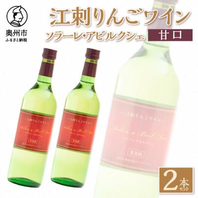 ふるさと納税 奥州市 江刺りんごワイン　ソラーレ・アビルクシェ　ワイン(甘口)2本セット[A0074]