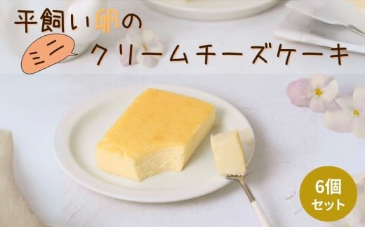 平飼い卵と米粉を使った クリームチーズケーキ 【ミニ】 6個セット | クリームチーズケーキ クリームチーズ チーズ ケーキ 米粉 平飼い卵 卵 冷凍 セット 6個 ミニ 穴太商店 あのう 千葉県 君津市 きみつ
