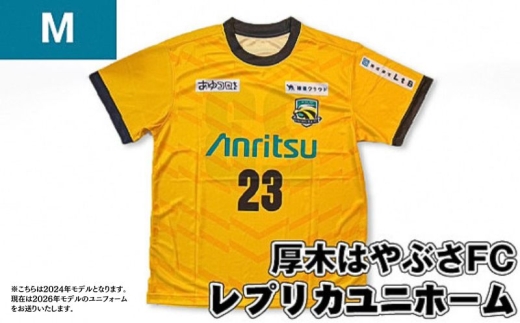 【Mサイズ】厚木はやぶさFC　レプリカユニホーム ／ サッカー ユニフォーム スポーツ 2024シーズン 厚木市 No.996-02
