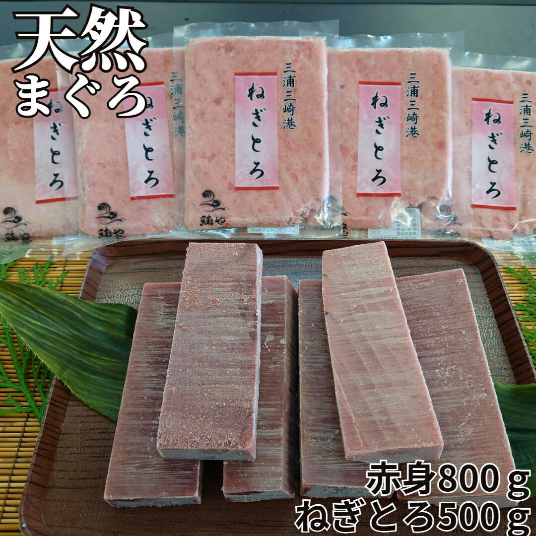【ふるさと納税】 三崎の天然まぐろ 赤身 800g ねぎとろ 100g × 5パック 500g セット まぐろ マグロ 鮪 メバチマグロ 三崎 三崎港 海鮮 魚 魚介 母の日 父の日 敬老の日 丸福水産 神奈川 三浦市 おすすめ ランキング プレゼント ギフト