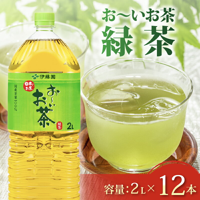 【ふるさと納税】 おーいお茶 緑茶 計 12本 2L × 6本 2ケース 防災備蓄 茶 ペットボトル 飲料 伊藤園 防災 ドリンク 水分補給 健康 日本茶 お茶 ギフト 箱買い まとめ買い 災害対策 非常食 長期保存 賞味期限 国産 静岡茶 牧之原市 静岡県