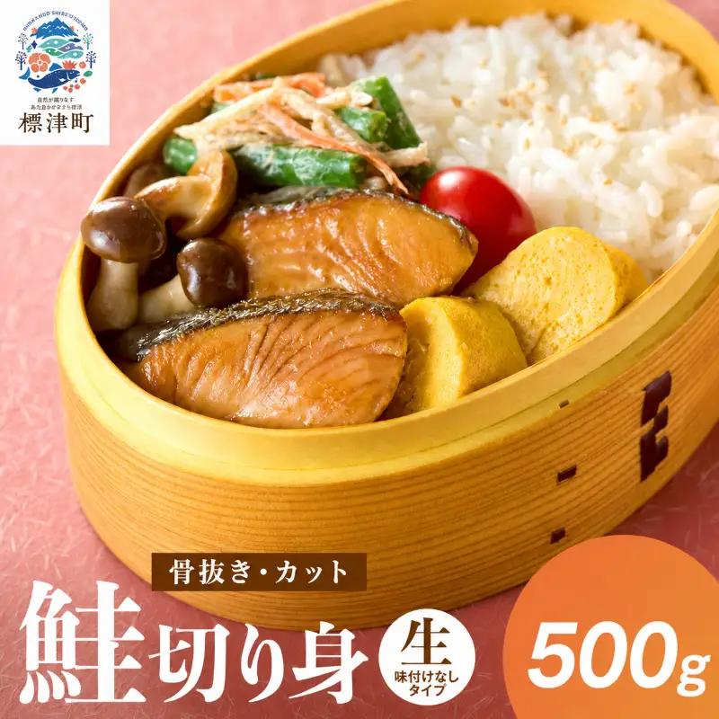 訳アリ 鮭切り身 500g 無塩 骨取り 北海道産 天然秋鮭 【AH】