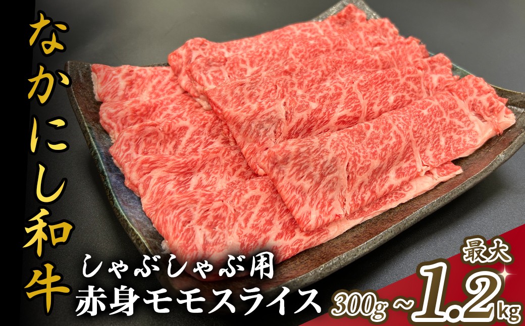 
            宮崎県西ノ原牧場・なかにし和牛赤身しゃぶしゃぶモモ 300g～1.2kg（国産 牛肉 肉 宮崎牛 黒毛和牛 お肉 しゃぶしゃぶ なかにし和牛 焼肉 人気 モモ 赤身)
          