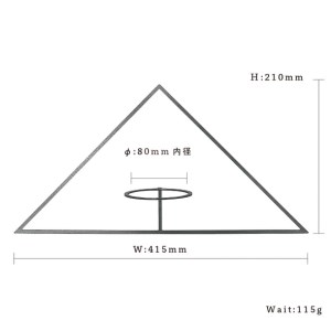 GRAVIRoN Hang Plants シリーズ Triangle 酸洗鉄（プランツハンガー） 観葉植物 プランター