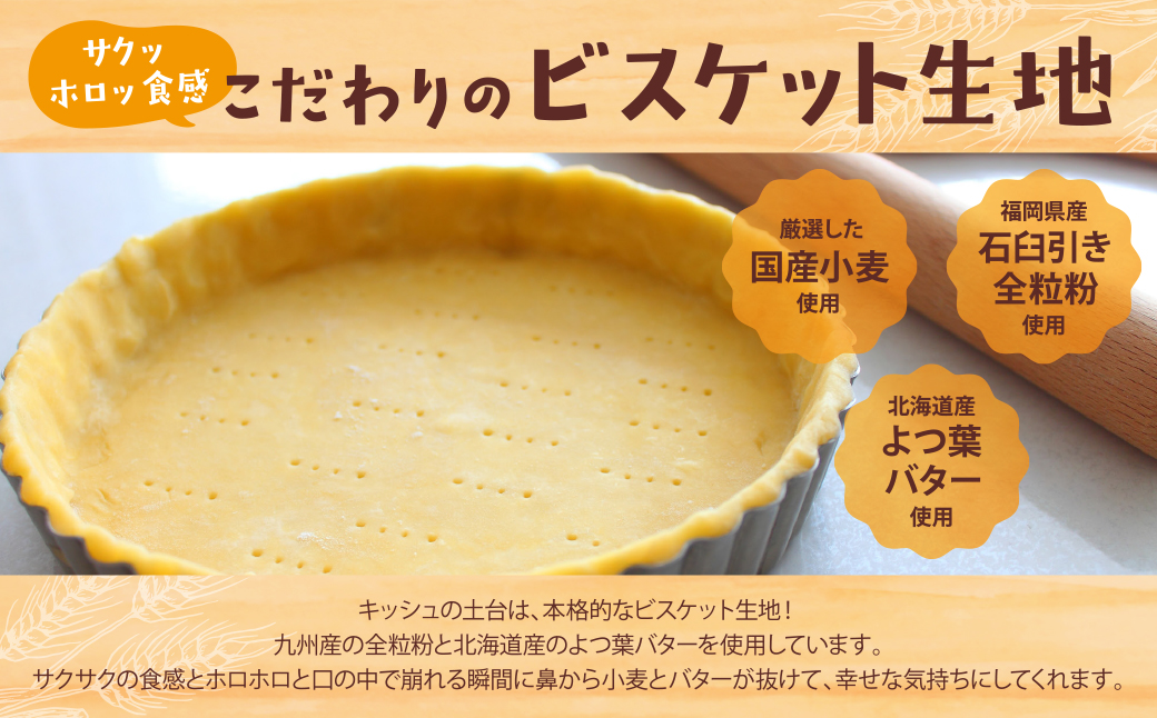 【食べ比べ２枚セット】自家製カポナータのキッシュ・ほうれん草のロレーヌキッシュ