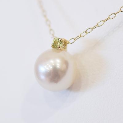 ふるさと納税 天草市 真珠 ネックレス 8-8.5mm ホワイトピンク 8月 ペリドット K18YG_S101-523 |  | 01