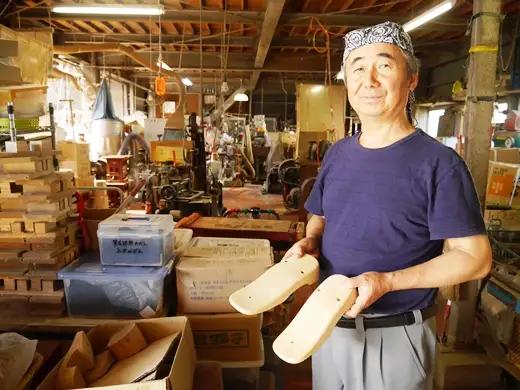 高級本柾下駄（紳士用）