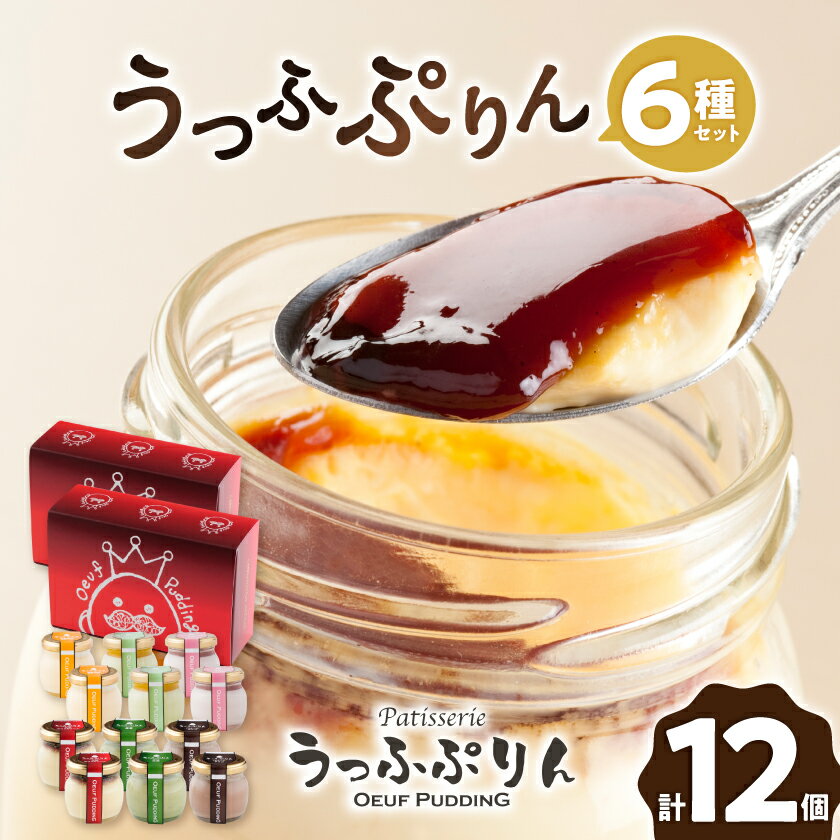 【ふるさと納税】うっふぷりん6種セット　12個入【配送不可地域：離島】【1259527】