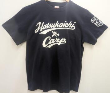 「今こそ、廿日市」カープコラボＴシャツ(紺・XLサイズ)【広島東洋カープ CARP カープ プロ野球 NPB 球団 マツダスタジアム カープ カープ カープ 広島】