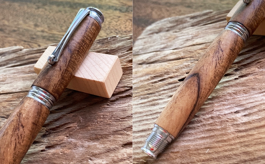 萵苣（縮み杢）の万年筆（C）