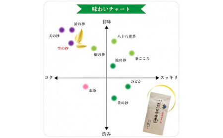 自社製造の深蒸しの八女茶！空の抄（くうのしょう）100g入り3袋セット　008-028