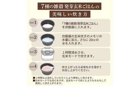 国産 7種の 雑穀 発芽玄米 ごはん 炊飯 セット 2合×6袋（約24食分） 洗わずにそのまま炊ける 雑穀 発芽 玄米 ごはん 雑穀米 米 こめ 無洗米 ご飯