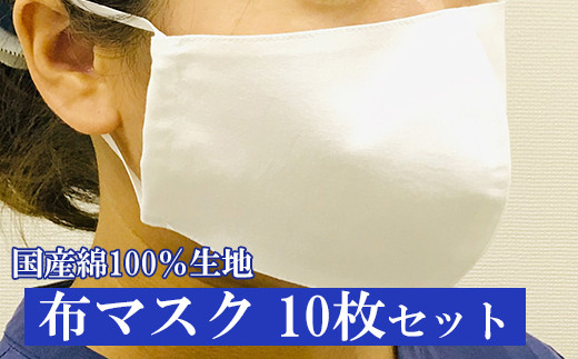 布マスク　１０枚セット