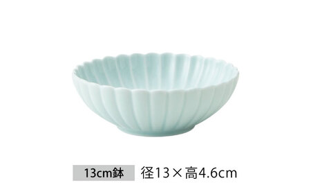 【美濃焼】菊型 鉢セット 青磁【大東亜窯業】 食器 ボウル 鉢 小鉢 セット サラダ デザート メインディッシュ シンプル [MAG084]